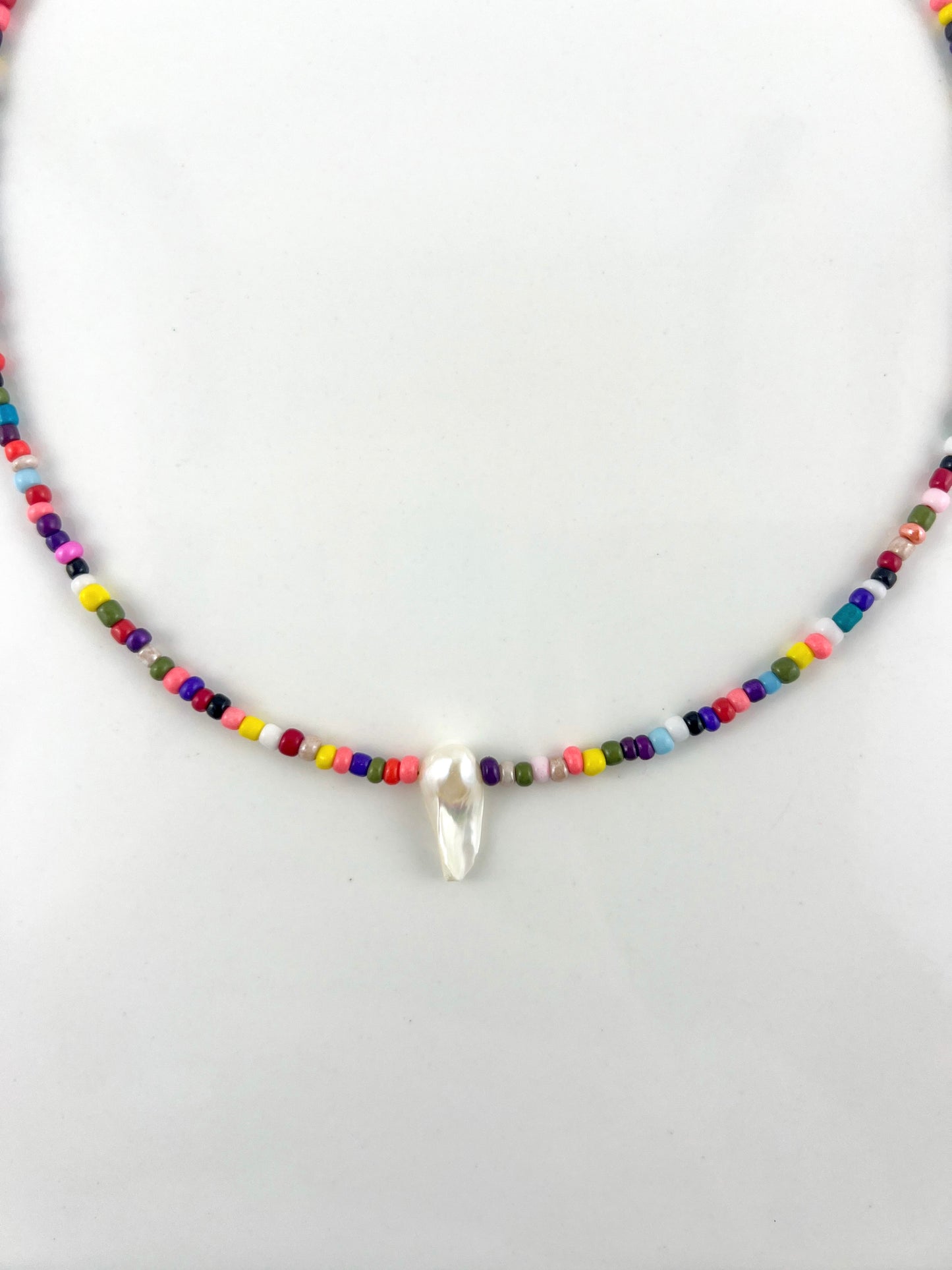 Multicolour Baroque Pearl Bead Necklace