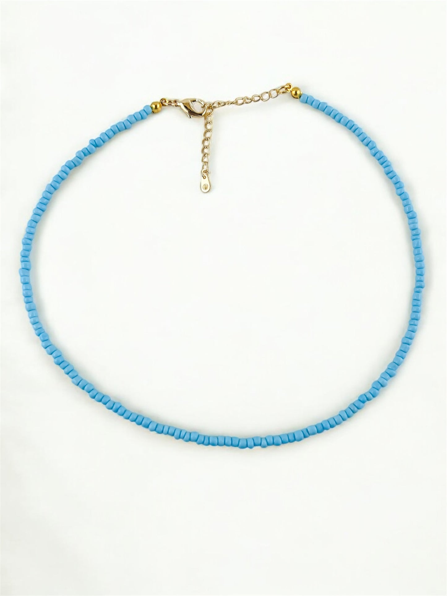 Baby Blue Bead Necklace