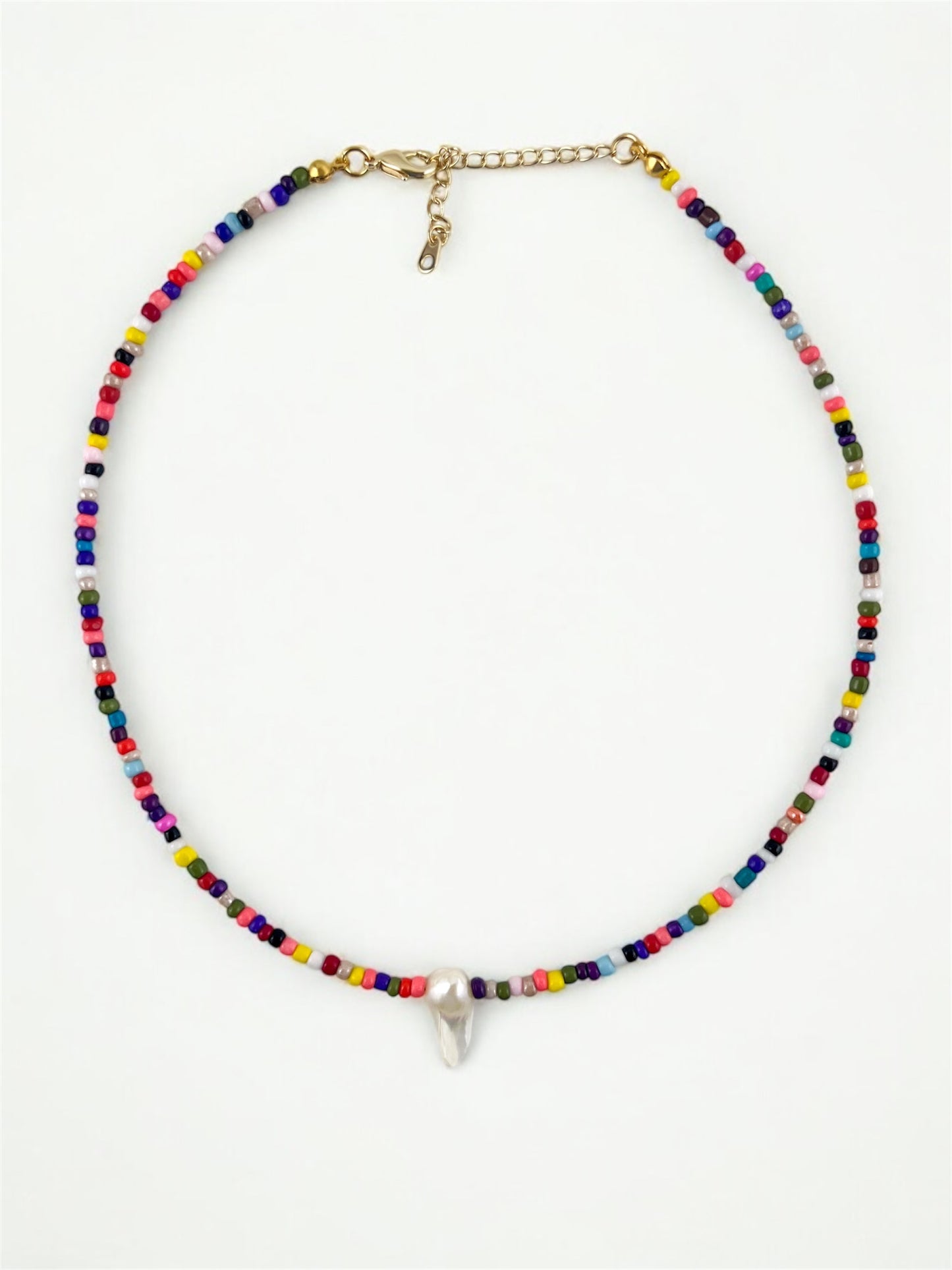 Multicolour Baroque Pearl Bead Necklace