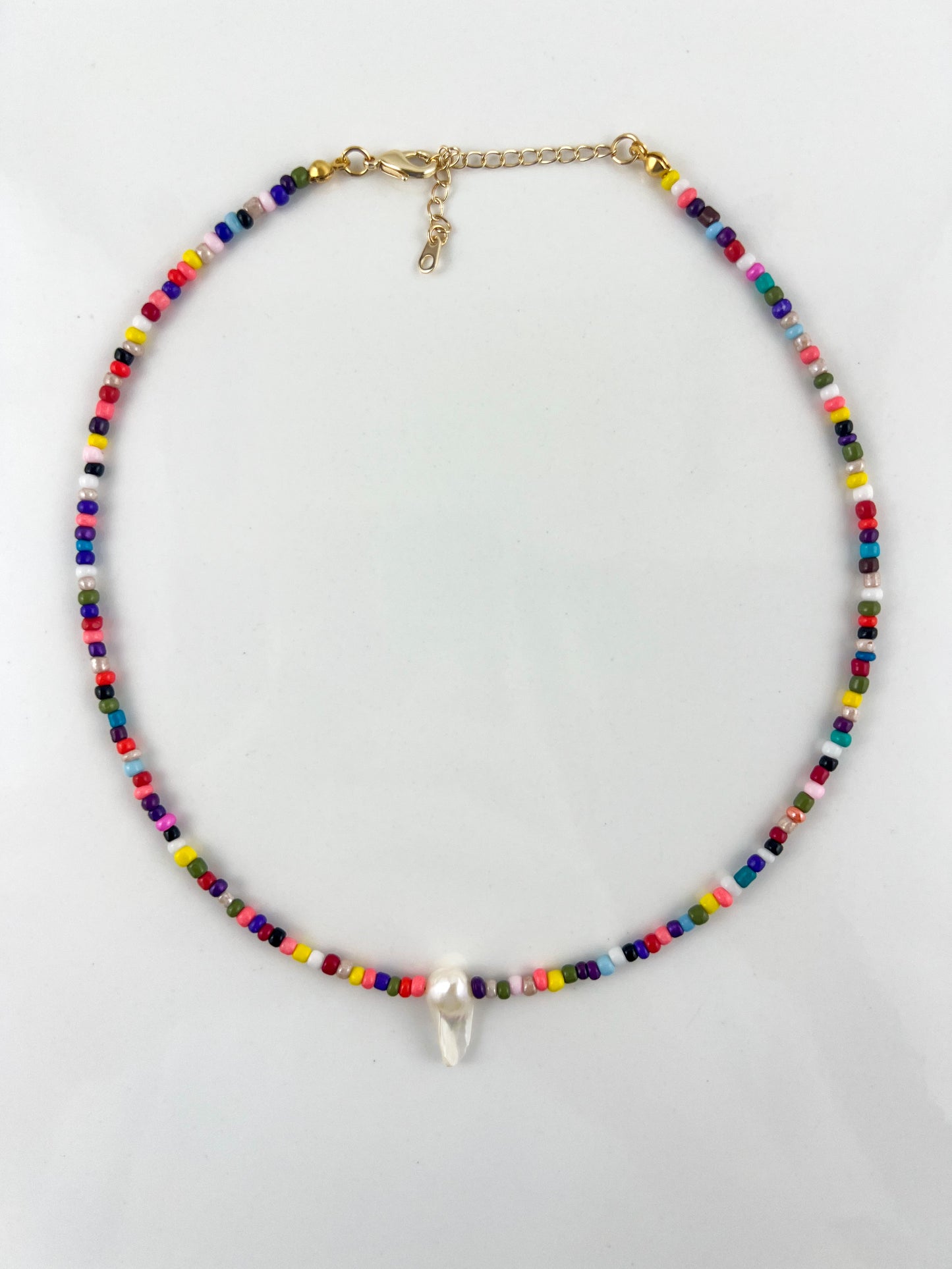 Multicolour Baroque Pearl Bead Necklace